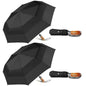 Large Folding Golf Umbrella - Compact Mens Umbrellas Travel Rain and Windproof 54inch Collapsible Automatic Open Close Umbrella
