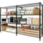 Heavy Duty 4-Tier Storage Adjustable Metal Wire Shelves