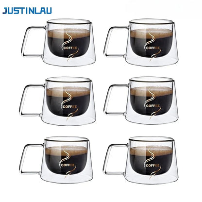 200ML Espresso Cup Heat-Resistant Double Glass Cup