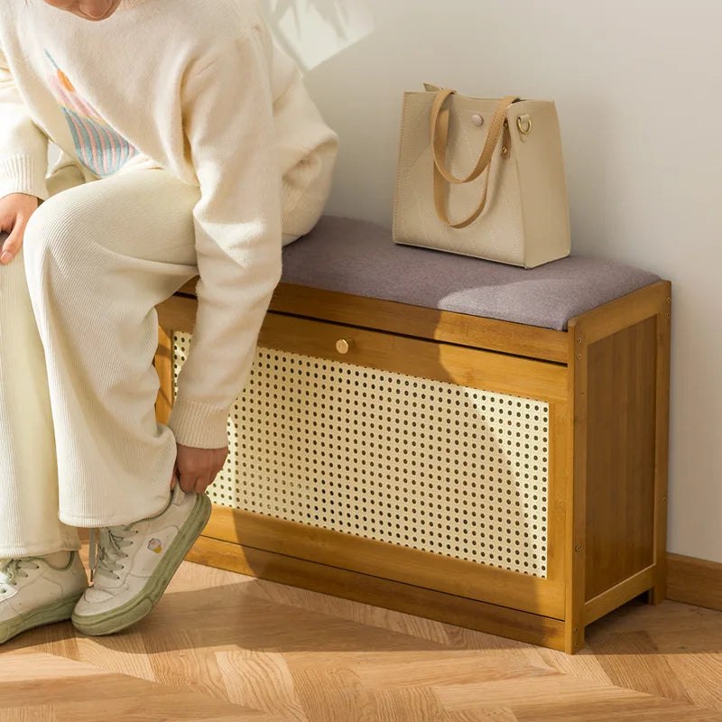 Modern Entryway Shoe Bench Storage
