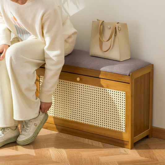 Modern Entryway Shoe Bench Storage