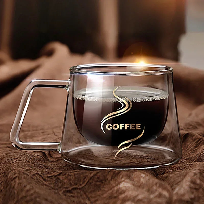 200ML Espresso Cup Heat-Resistant Double Glass Cup