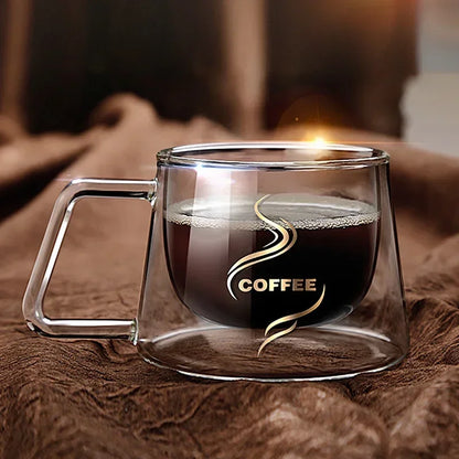 200ML Espresso Cup Heat-Resistant Double Glass Cup