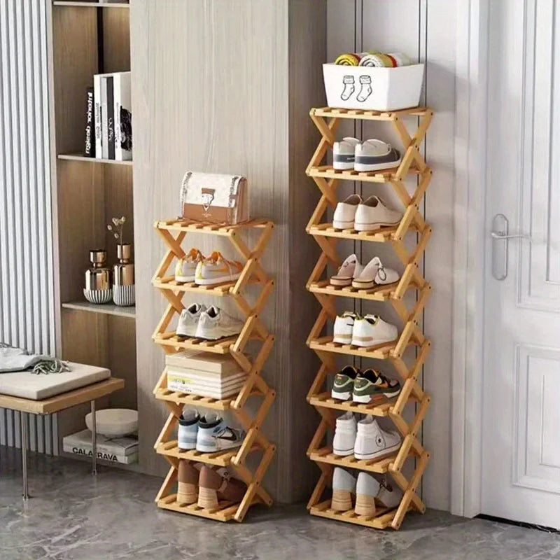 Foldable Space Saving Shelves for Home and Bedroom