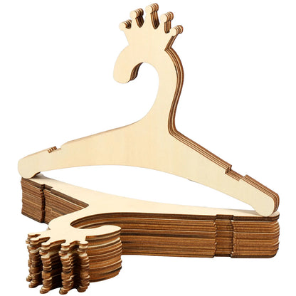 20Pcs Wooden Baby Hangers