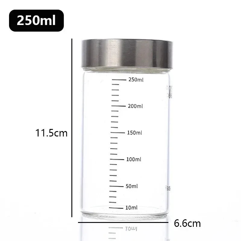 Glass Bottles with Scale