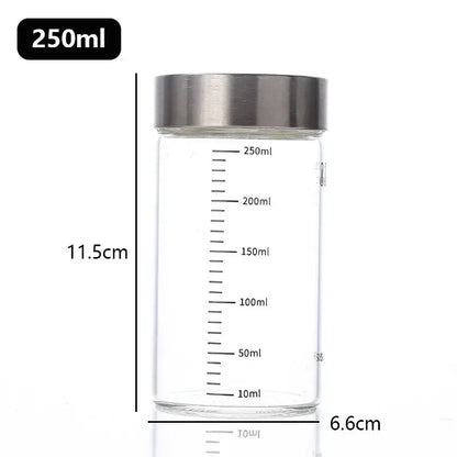 Glass Bottles with Scale