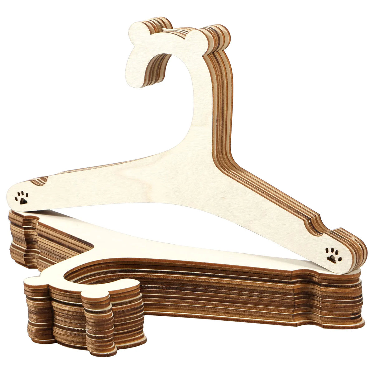 20Pcs Wooden Baby Hangers