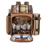 Picnic Basket Backpack in Brown