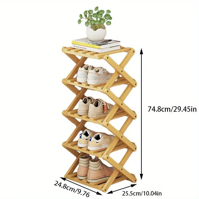 Foldable Space Saving Shelves for Home and Bedroom