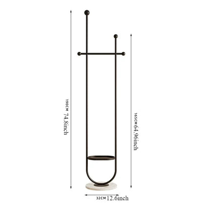 Stand Portable Clothes Rack Bedroom Floor Holder Clothes Hanger Hat Rack Home Modern Perchero De Pie Clothing Store Furniture