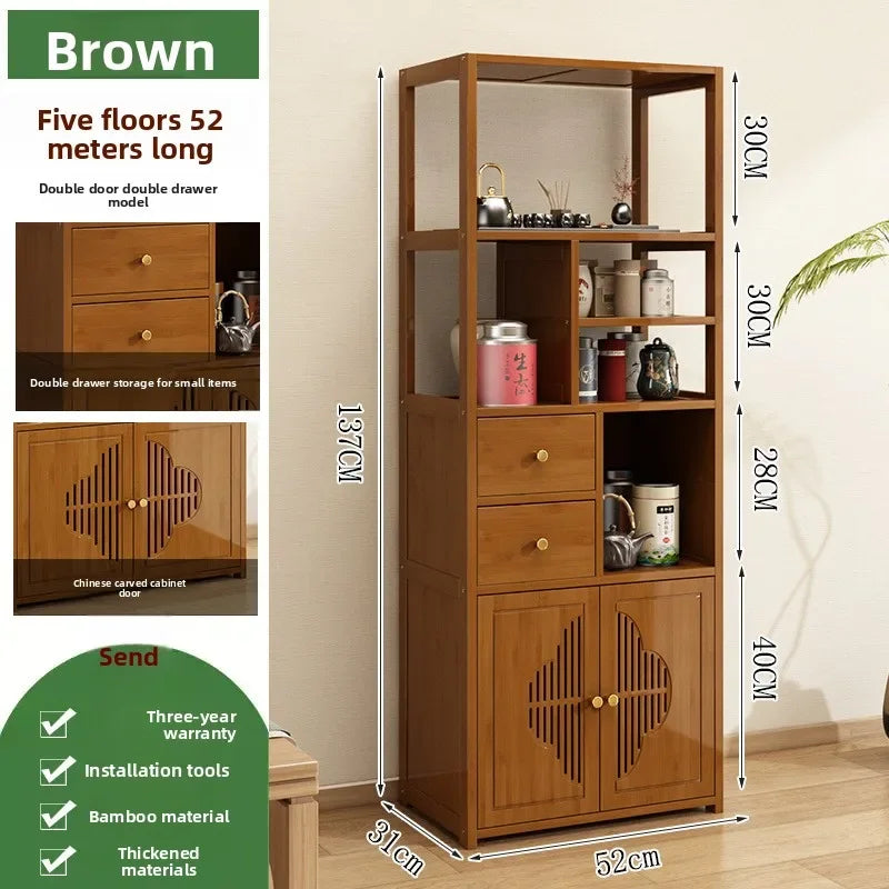 Tea cabinet storage locker