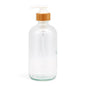 Clear Glass Bottle with Pump Dispenser 500ml