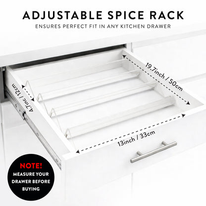 Acrylic Spice Racks - 4 PACK
