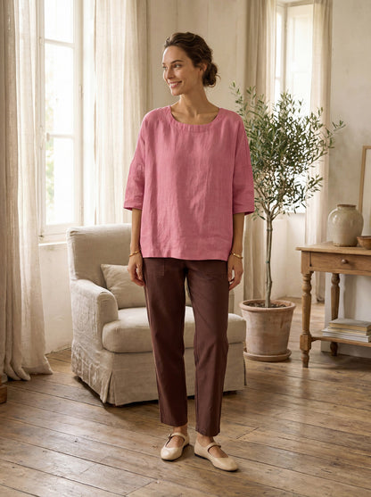 HEIDI Simple Button Fly Trousers