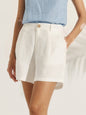 ELLEN Pleated Linen Shorts