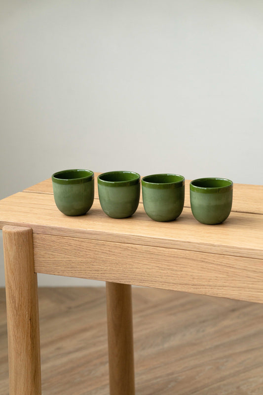 Green - Porcelain Espresso Cup