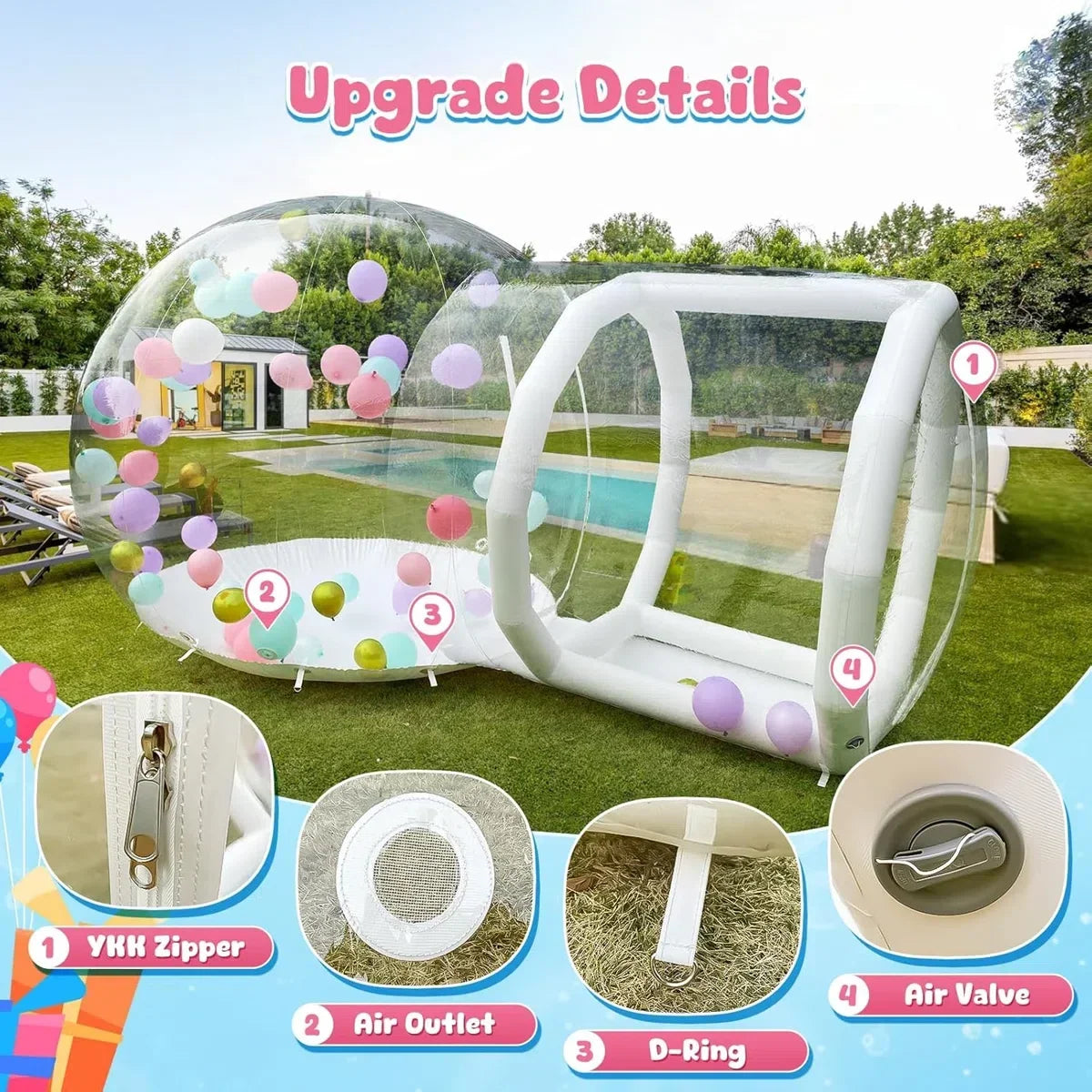 10ft Inflatable Bubble Dome Bounce House