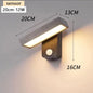 LED Outdoor Wall Lamp IP65 Motion Sensor Waterproof Rotatable Porch Light Villa Entrance Courtyard Living Room Home Decorative