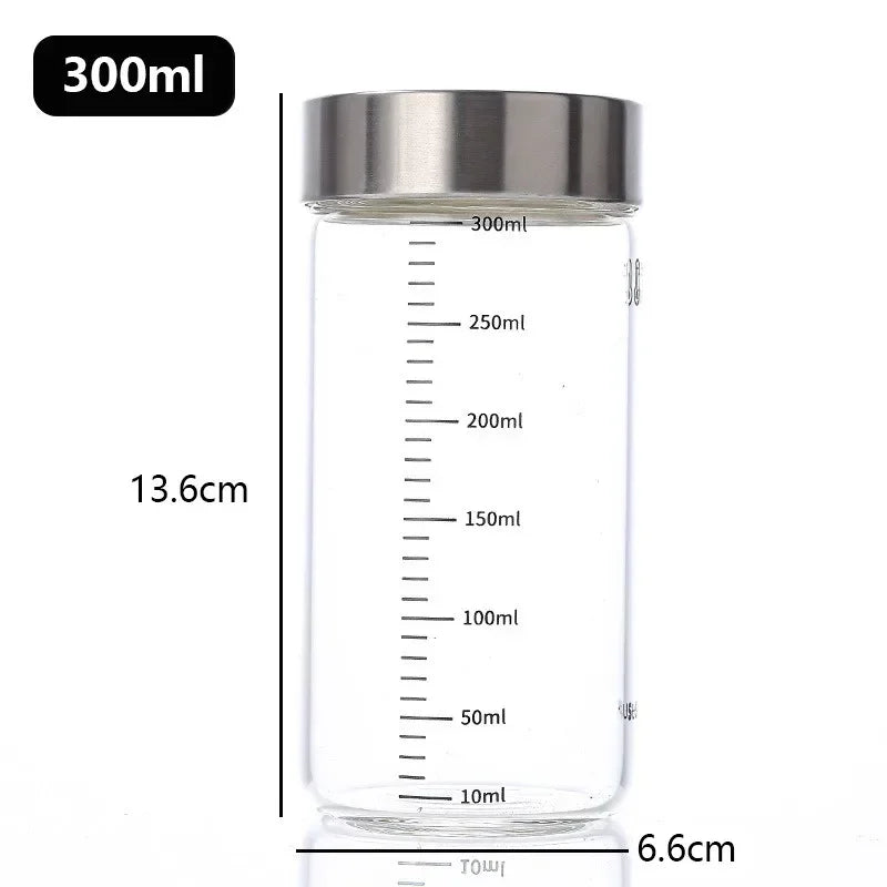 Glass Bottles with Scale