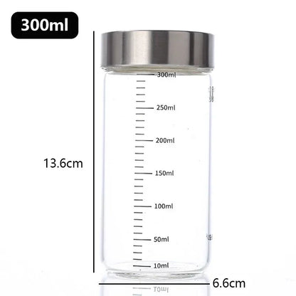 Glass Bottles with Scale