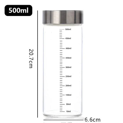 Glass Bottles with Scale
