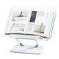 NEW Acrylic Book Stand with Storage for Reading Adjustable Book Holder with 360° Rotating Base Foldable Desktop Riser Stand