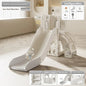 Kids Slide Indoor Home Playset Toddler Ages 1 3 Dual Slide Swing Multifunction Compact Resbaladillas Y Columpios Infantil