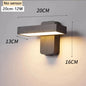 LED Outdoor Wall Lamp IP65 Motion Sensor Waterproof Rotatable Porch Light Villa Entrance Courtyard Living Room Home Decorative