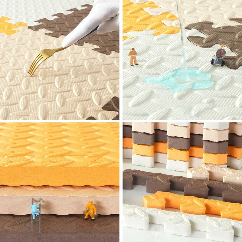 30*30cm Thick Baby Mat Interlocking Carpet
