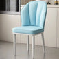 Cream Dining Chair - Modern Minimalist Lounge Chair with Wooden Legs, Mid-Century Accent Chair for Living Room & Dining Room