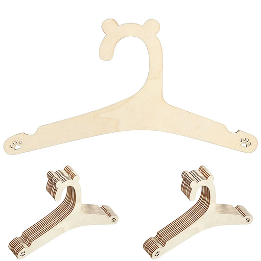20Pcs Wooden Baby Hangers