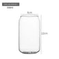 350ml/550ml Glass Cup Cola Cold Drink Water Cup with Bamboo Lid Coffee Milk Juice Straw Mug Beer Can Drink Home Breakfast Cup