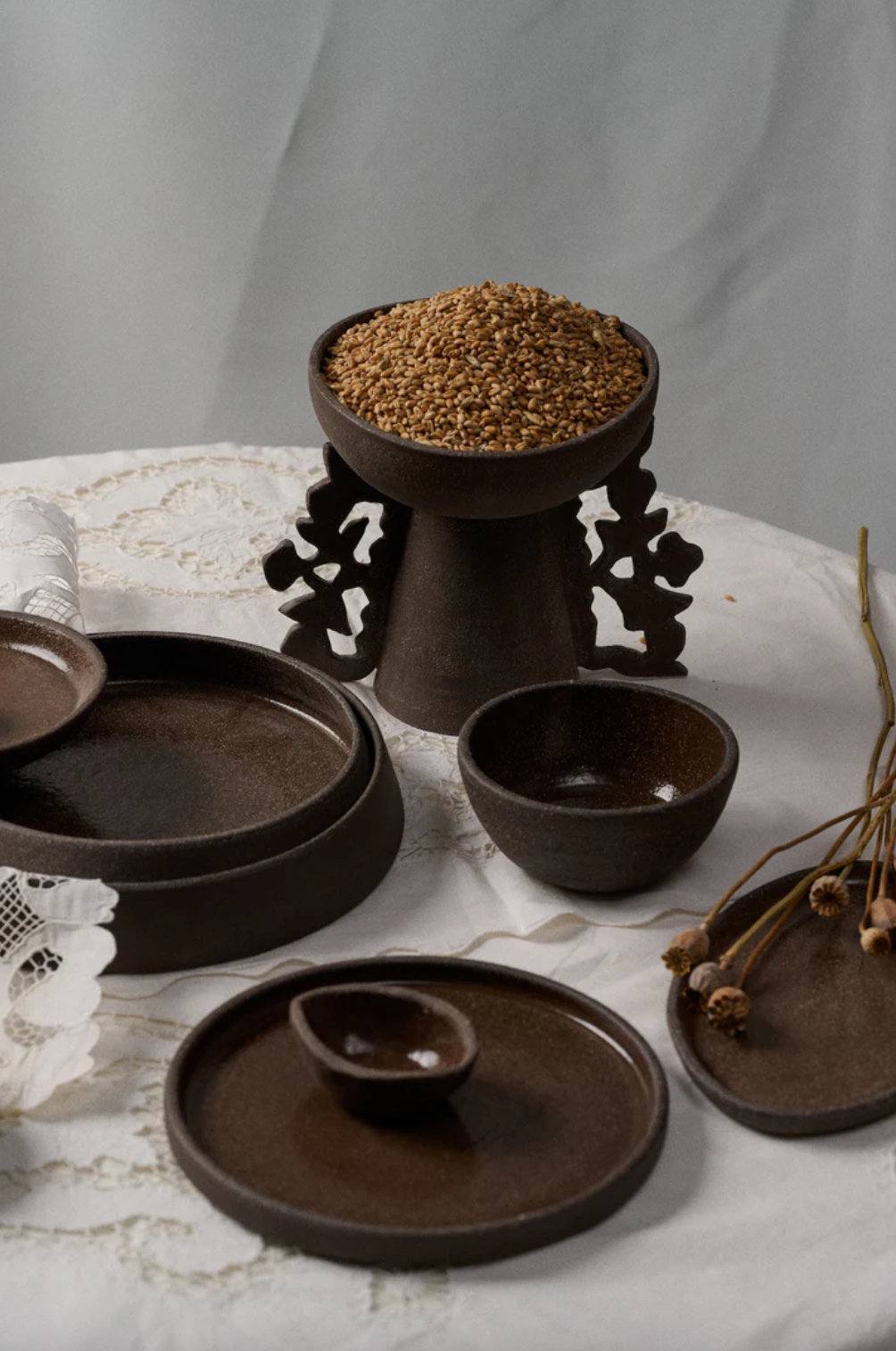 Pumpernikel - Oval Stoneware Serving Platter