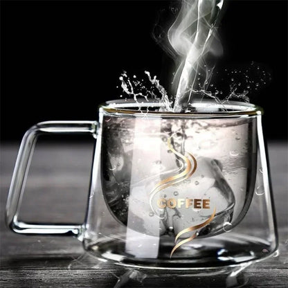 200ML Espresso Cup Heat-Resistant Double Glass Cup