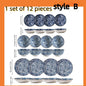 Japanese - style blue and white hand - painted 4.5 - inch ceramic bowl, retro - style rice bowl for home use.
