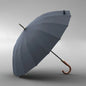 Luxury 16K Long Umbrella Men Windproof Wooden Automatic Umbrella Rain Women Strong Big Olycat Umbrella Sun Golf Parasol Outdoor