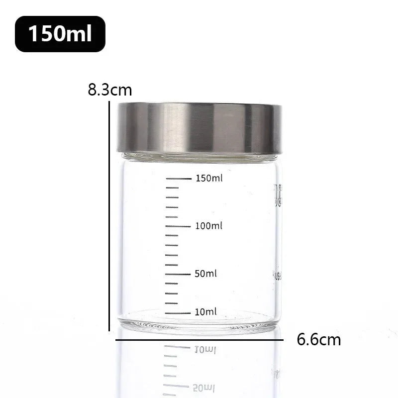 Glass Bottles with Scale