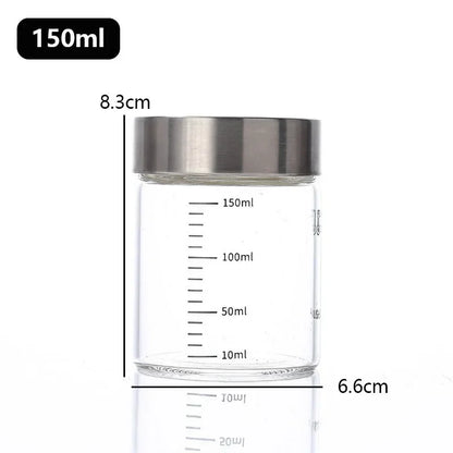 Glass Bottles with Scale