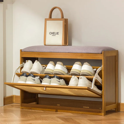 Modern Entryway Shoe Bench Storage