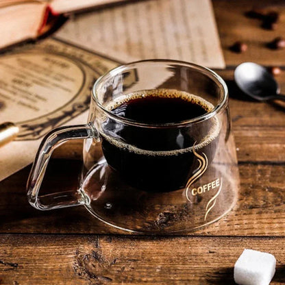 200ML Espresso Cup Heat-Resistant Double Glass Cup