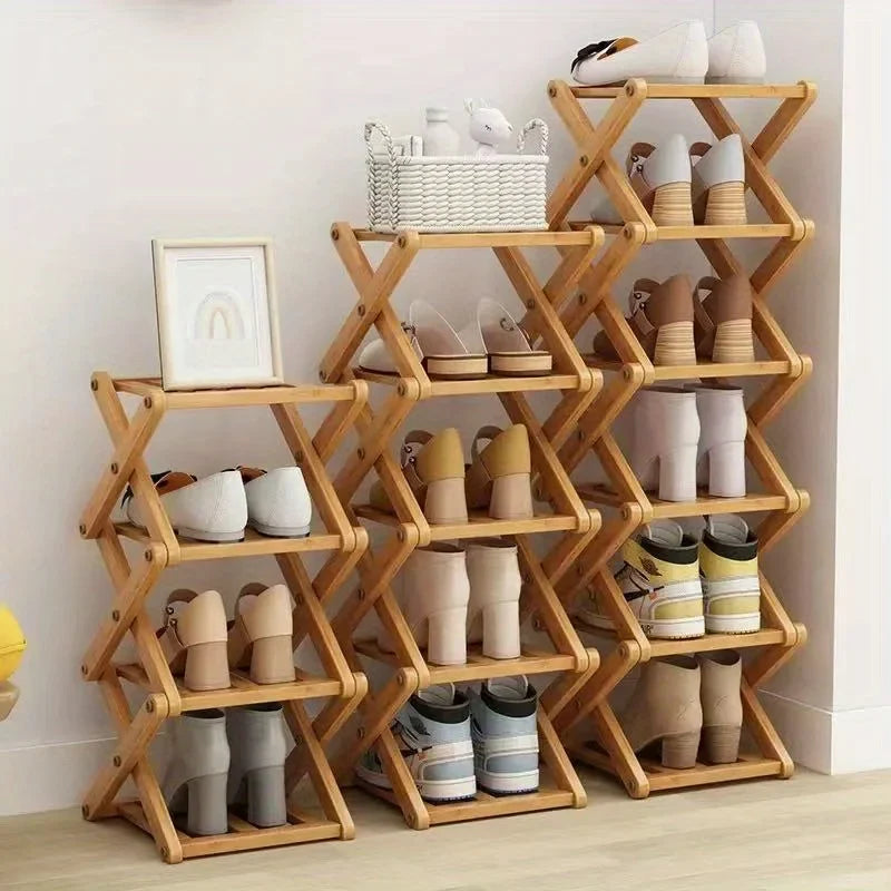 Foldable Space Saving Shelves for Home and Bedroom