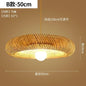 Big Size Hand Knitted Braided Home Living Bed Room Decor Rattan Wicker Bamboo Pendant Light Ceiling Chandelier Hanging Lamp