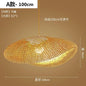 Big Size Hand Knitted Braided Home Living Bed Room Decor Rattan Wicker Bamboo Pendant Light Ceiling Chandelier Hanging Lamp