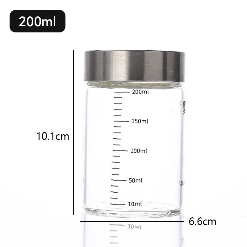 Glass Bottles with Scale