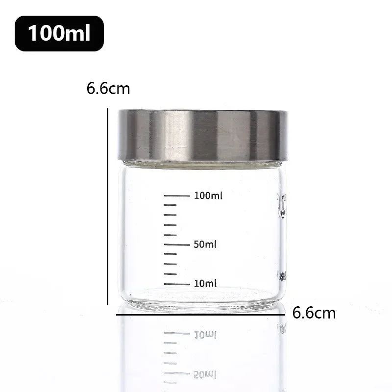 Glass Bottles with Scale