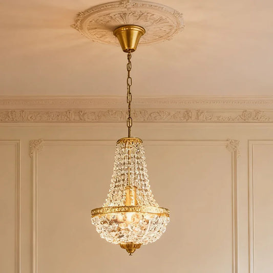 Crystal Pendant Light Modern LED Chandelier E27 Attic living room porch Bedroom Iron Art Home Decor Hanging Lamps Vintage