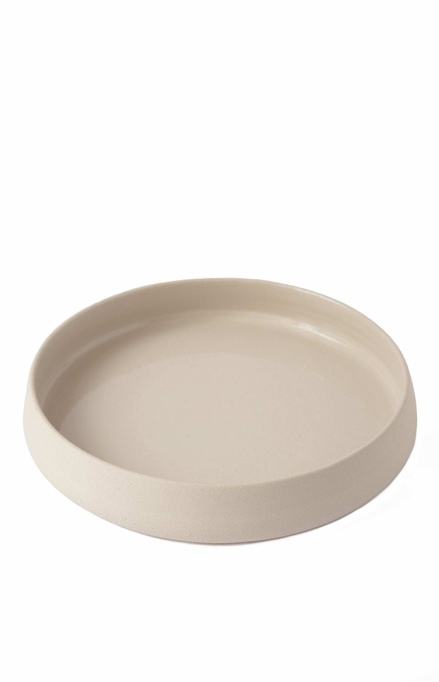 Transparent Glaze Stoneware Dinner Plates with High Sides