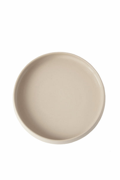 Transparent Glaze Stoneware Dinner Plates with High Sides