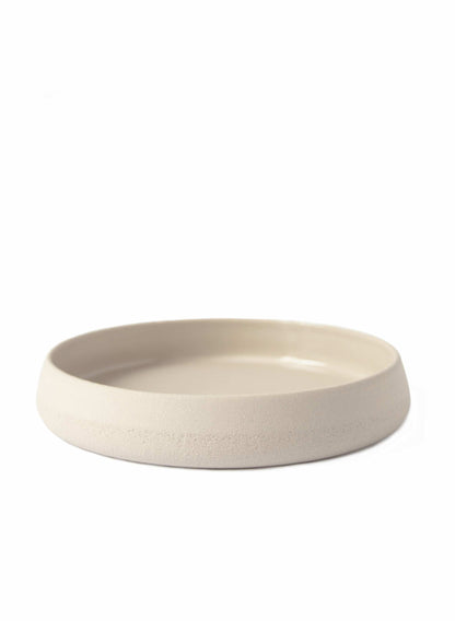 Transparent Glaze Stoneware Dinner Plates with High Sides